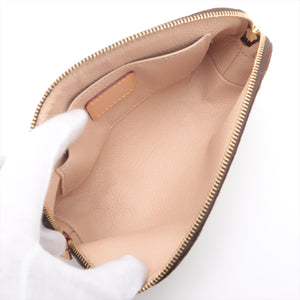 Louis Vuitton Monogram Pochette cosmetic M47515 CA0031 Brown Pouch