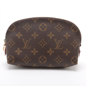 Louis Vuitton Monogram Pochette cosmetic M47515 CA0031 Brown Pouch