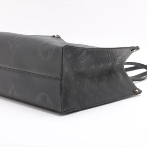 Louis Vuitton monogram empreinte On the Go GM M44925 Black