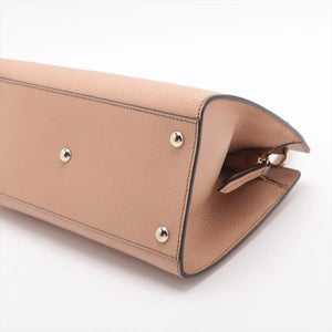 Gucci Soho Leather 2 Way Handbag Beige 607722