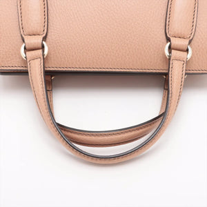 Gucci Soho Leather 2 Way Handbag Beige 607722