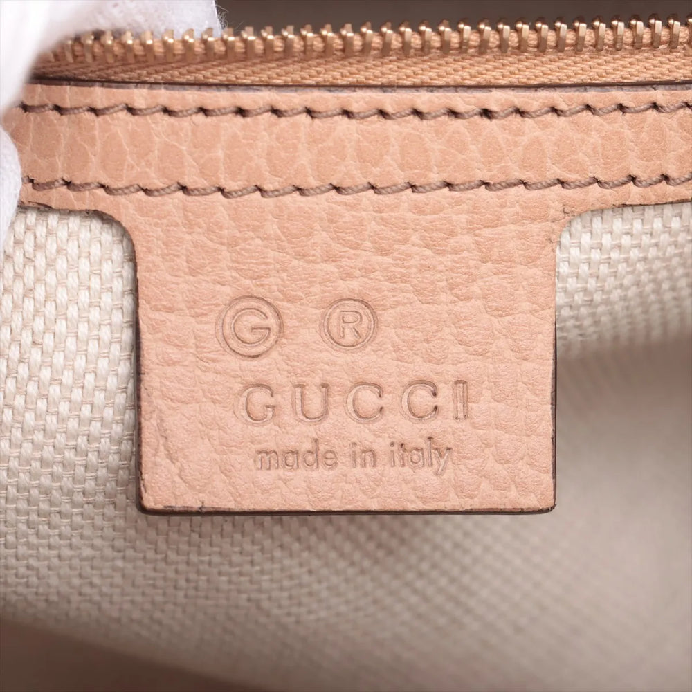 Gucci Soho Leather 2 Way Handbag Beige 607722