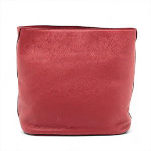 Prada Vitello Phenix Leather Shoulder bag Red 1BE023