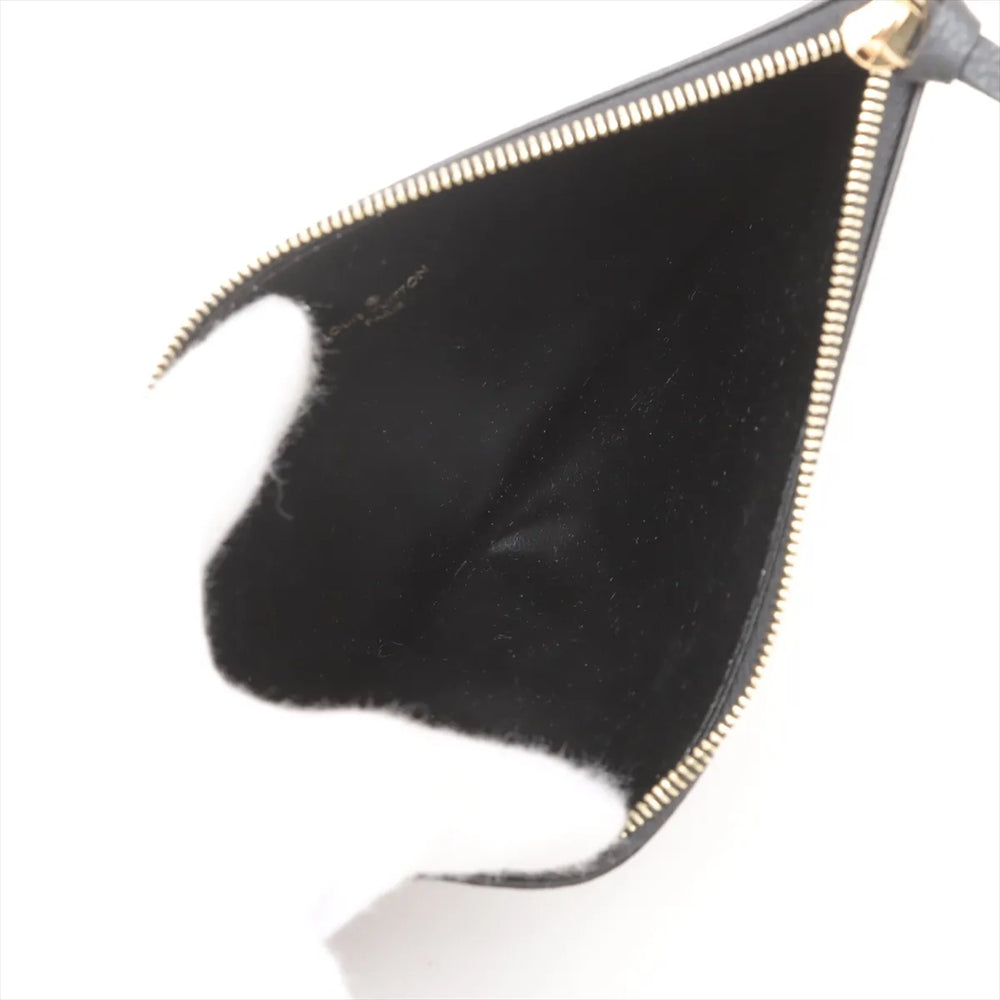 Louis Vuitton monogram empreinte Pochette Félicie M80482 black x beige
