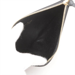 Louis Vuitton monogram empreinte Pochette Félicie M80482 black x beige
