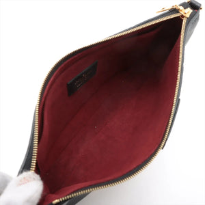 Louis Vuitton Monogram Empreinte Multi Pochette Accessoires M45777 black x beige