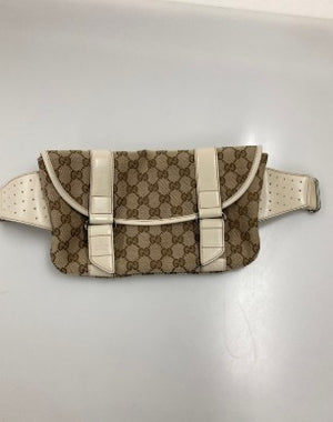 Gucci Waist Bag Beige Ivoly GG Canvas 145851