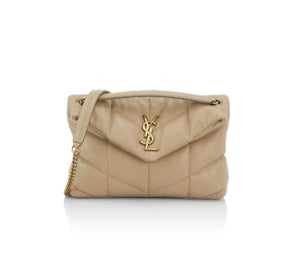 YSL Puffer Small Dark Beige