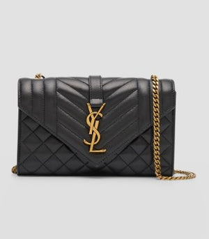 YSL Envelope Bag Small Black
