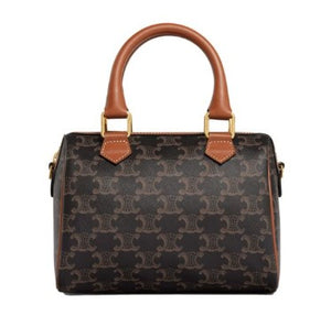 Celine Small Boston Bag Brown Triomphe
