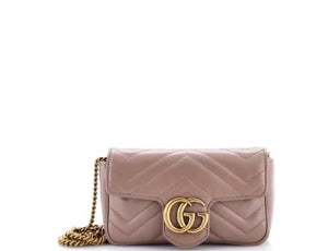 Gucci Marmont Super Mini Crossbody Taupe