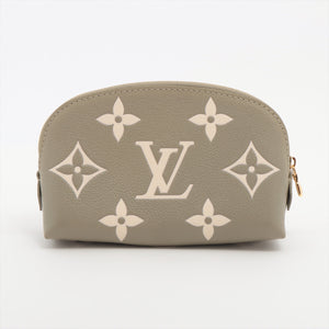 Louis Vuitton bicolor monogram empreinte Pochette cosmetic M82493