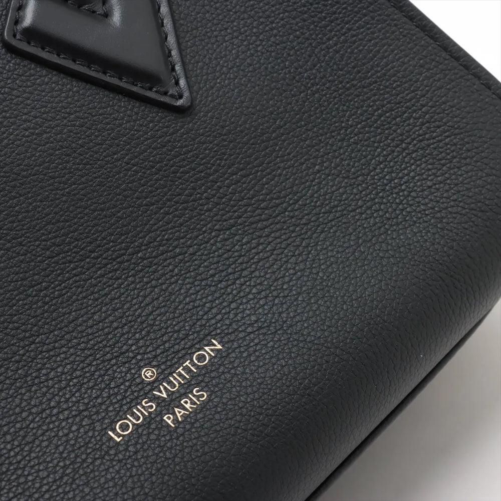 Louis Vuitton Monogram On My Side PM M57728 Black x brown
