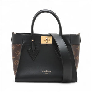 Louis Vuitton Monogram On My Side PM M57728 Black x brown