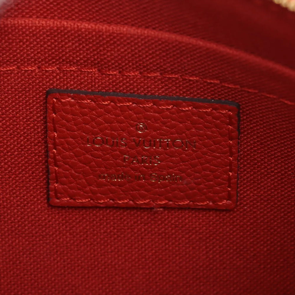Louis Vuitton Monogram Pallas Clutch M41638 CI3147 brown x red