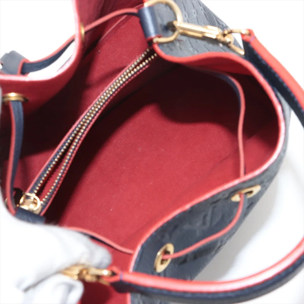 Louis Vuitton Monogram Empreinte Neonoe M45306 Marine Rouge