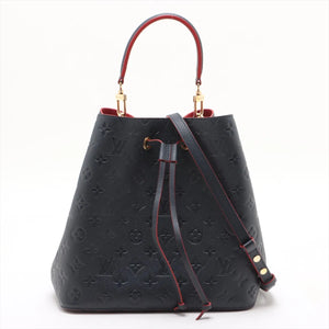 Louis Vuitton Monogram Empreinte Neonoe M45306 Marine Rouge