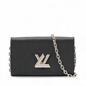 Louis Vuitton Epi Portefeuille Twist Chain M62038 SP1178 Black