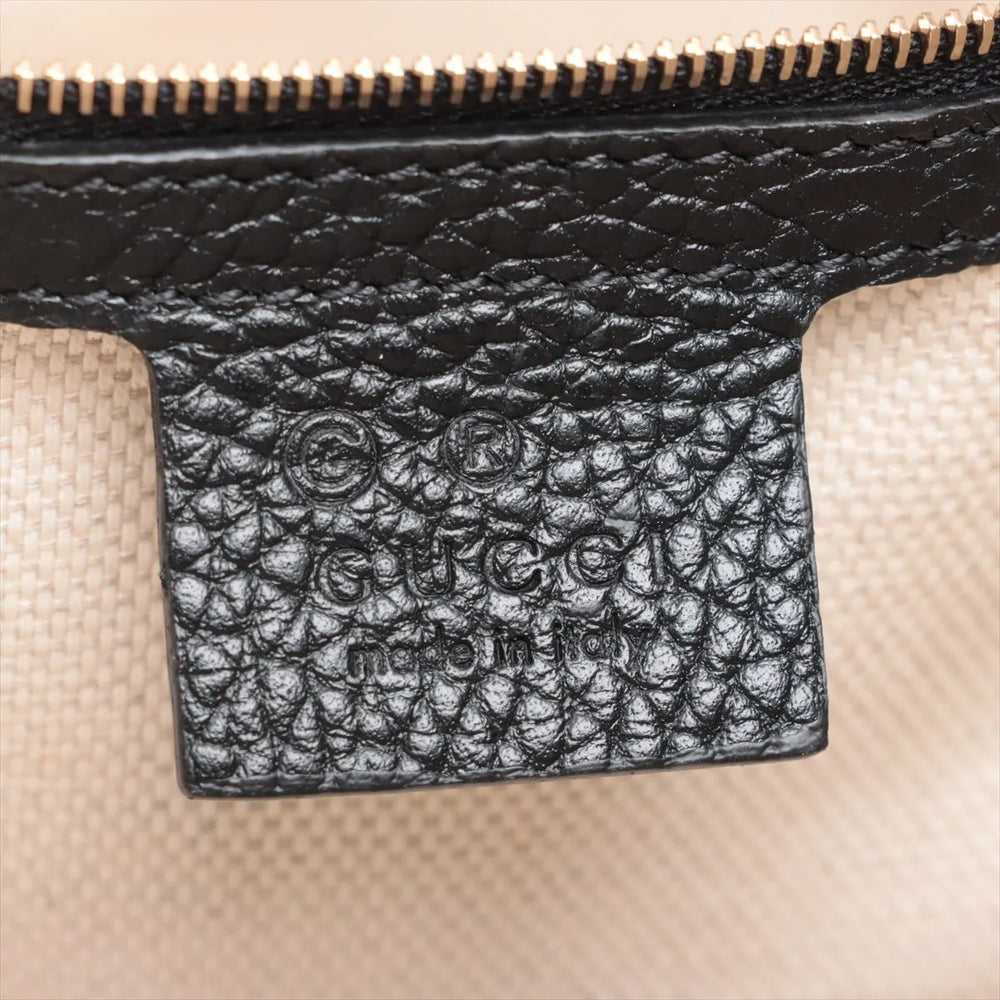 Gucci Soho Leather Chain Tote Bag Black 536196