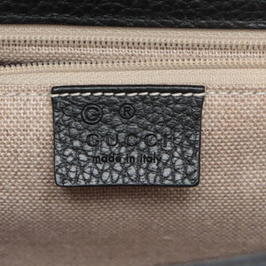 Gucci Interlocking G Leather Chain Shoulder Bag Black 510303