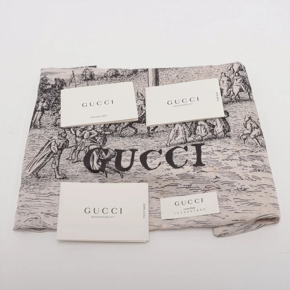 Gucci Double G Leather Shoulder bag Black 589471