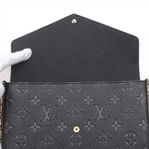 Louis Vuitton Monogram Empreinte Pochette Felicie M82477 Black