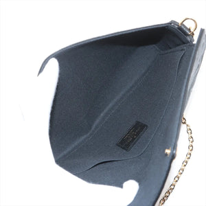 Louis Vuitton Monogram Empreinte Pochette Felicie M82477 Black