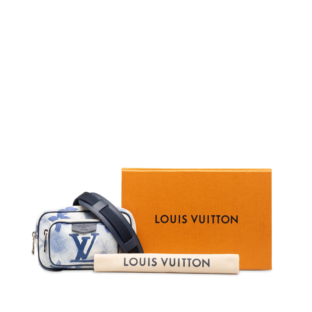 Louis Vuitton Monogram Watercolor Outdoor Pouch Blue