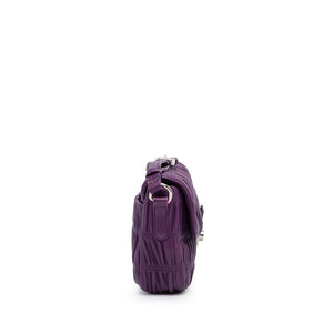 
            
                Load image into Gallery viewer, Prada Nappa Gaufre Sound Lock Crossbody Bag Purple
            
        