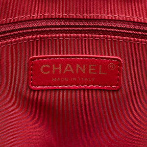 Chanel CC Front Pocket Calfskin Shopping Tote Black