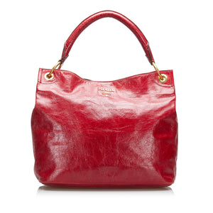 
            
                Load image into Gallery viewer, Prada Leather Tote Red
            
        