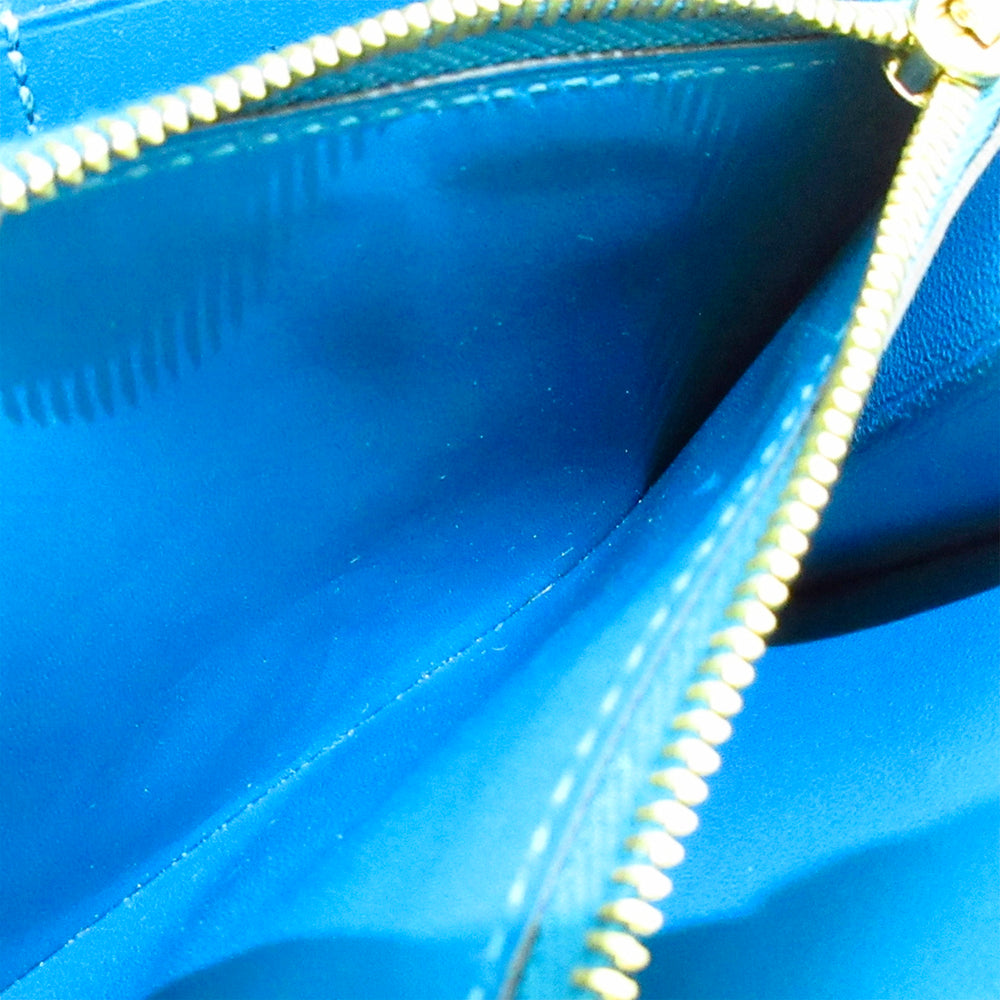 Hermès Constance Compact Wallet Blue