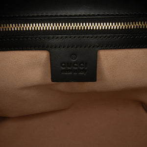 Gucci Medium Guccissima Padlock Shoulder Bag Black
