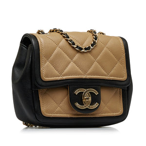 
            
                Load image into Gallery viewer, Chanel Mini Square Graphic Flap Crossbody Bag Brown
            
        