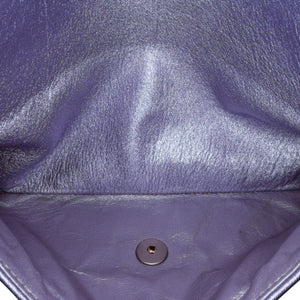 Chanel Jumbo Classic Metallic Calfskin Double Flap Purple