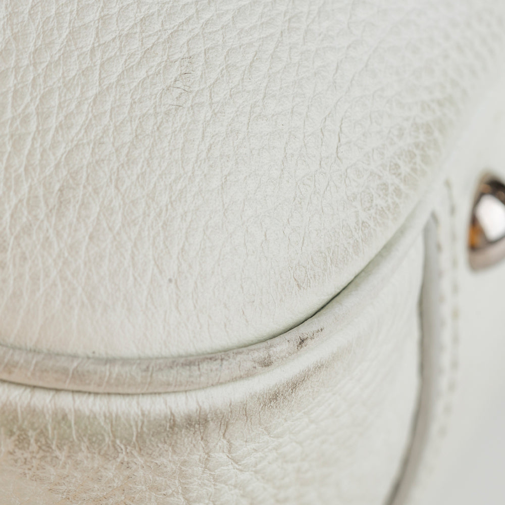 
            
                Load image into Gallery viewer, Saint Laurent Obi Bowler Handbag White
            
        