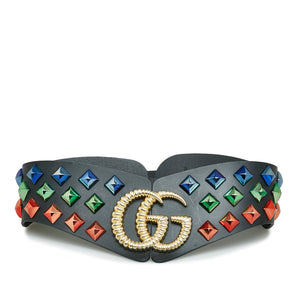 
            
                Load image into Gallery viewer, Gucci Studded Torchon Wide Belt Black
            
        